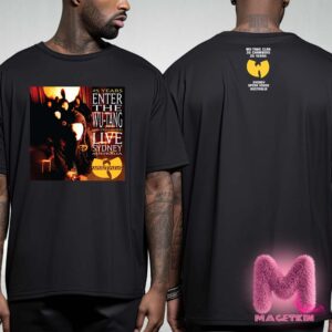 25 Years Enter The Wu-Tang Clan 36 Chambers Live At Sydney Australia Merch Two Sides Unisex T-Shirt