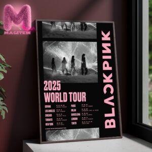 Blackpink 2025 World Tour Dates And Location Home Decor Poster Canvas