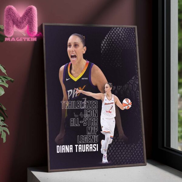 Diana Taurasi Career Phoenix Trailblazer Icon All-Star MVP Legend WNBA Home Decor Poster Canvas