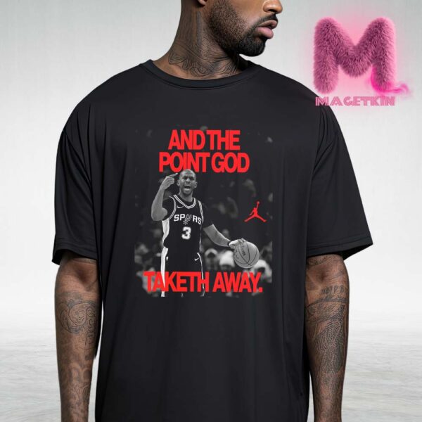 Jordan x Chris Paul And The Point God Taketh Away San Antonio Spurs 2025 NBA Season Unisex T-Shirt