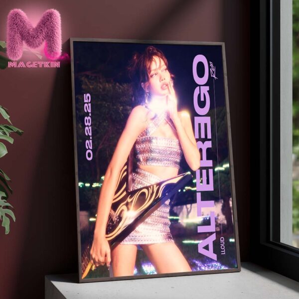 Lisa Stuns As Roxi For Her New Album Alter Ego Out February 28th 2025 Home Decor Poster Canvas