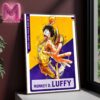 Los Angeles Lakers x One Piece Jinbe Character Poster For Game Night Collab Coming To LA In The Purple & Gold On February 28th 2025 Home Decor Poster Canvas