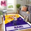 Los Angeles Lakers x One Piece Nico Robin Character Poster For Game Night Collab Coming To LA In The Purple & Gold On February 28th 2025 Rug Home Decor