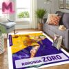 Los Angeles Lakers x One Piece Sanji Character Poster For Game Night Collab Coming To LA In The Purple & Gold On February 28th 2025 Rug Home Decor