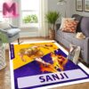 Los Angeles Lakers x One Piece The Straw Hat Pirates Coming To LA In The Purple & Gold Rug Home Decor