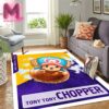 Los Angeles Lakers x One Piece Usopp Character Poster For Game Night Collab Coming To LA In The Purple & Gold On February 28th 2025 Rug Home Decor