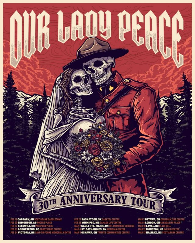 Our Lady Peace 30th Anniversary Tour Dates And Location