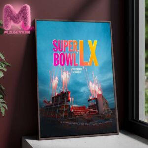 Super Bowl LX At Levis Stadium San Francisco NFL Championship 2026 With Fireworks And Fan Celebration Home Decor Poster Canvas