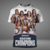 2024-2025 Big East Ragular Season Champions Ucon Husky Womens Basketball NIL All Over Print Shirt