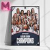 2024-2025 Big East Ragular Season Champions Ucon Husky Womens Basketball NIL Home Decor Poster Canvas