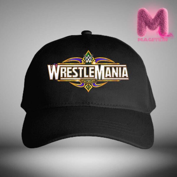 WWE WrestleMania New Orleans Official Logo 2026 Classic Cap Hat Snapback