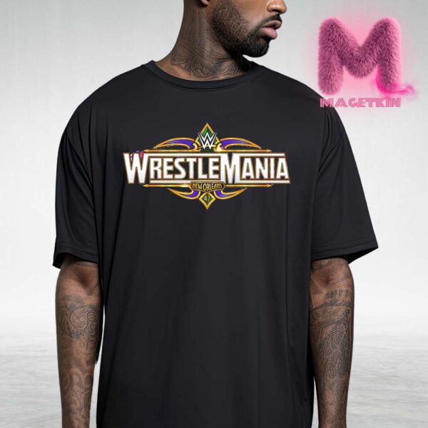 WWE WrestleMania New Orleans Official Logo 2026 Unisex T-Shirt