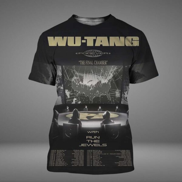 Wu-Tang Clan The Final Chamer World Tour 2025 With Run The Jewels Dates And Location All Over Print Shirt