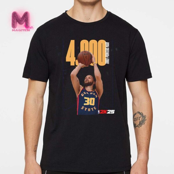 Congratulations Steph Curry Becomes The Only Player In NBA History To Hit 4000 Three Pointers Unisex T-Shirt