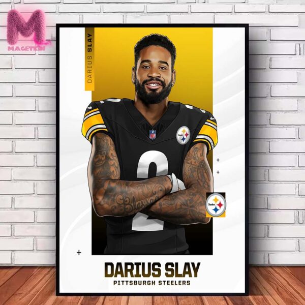 Darius Slay Has Signed With Pittsburgh Steelers NFL Home Decor Poster Canvas