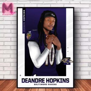 Deandre Hopkins Has Signed With Baltimore Ravens NFL Home Decor Poster Canvas