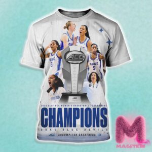 Duke Blue Devils Champions 2025 Ally ACC Womens Basketball Tournament All Over Print Shirt