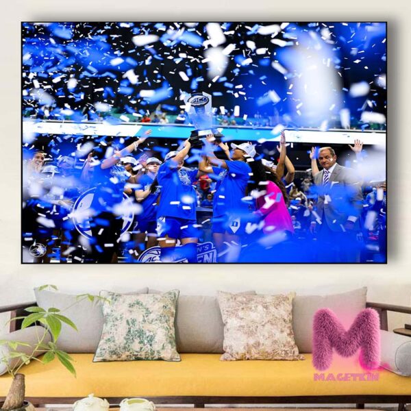 Duke Blue Devils Team Photos Champions 2025 Ally ACC Womens Basketball Tournament Home Decor Poster Canvas