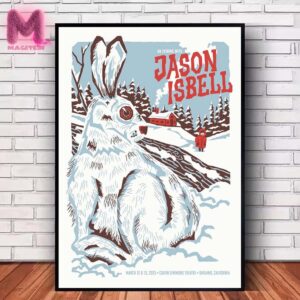 Jason Isbell Poster At Calvin Simmons Theatre In Oakland CA On March 12 And 13 2025 Home Decor Poster Canvas