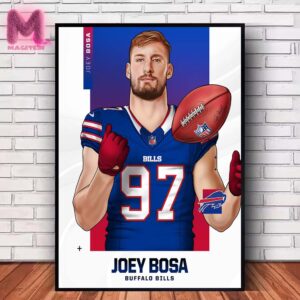 Joey Bosa Has Singed With Buffalo Bills NFL Home Decor Poster Canvas