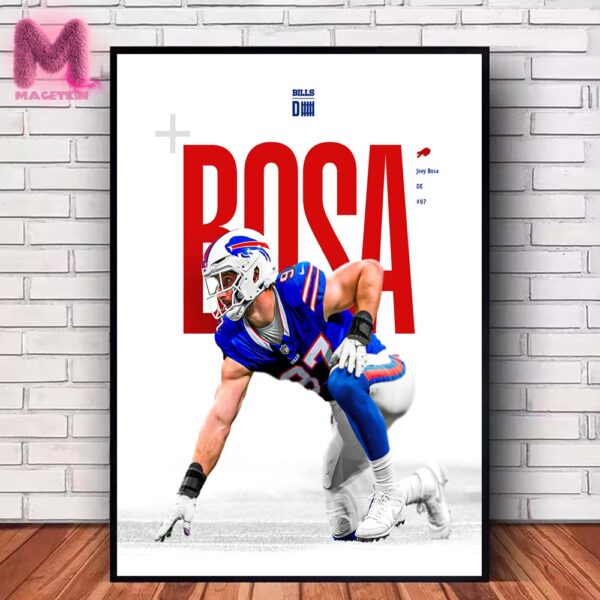 Joey Bosa Joins the Buffalo Bills NFL Home Decor Poster Canvas