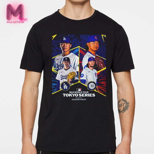 Los Angeles Dodgers Vs Chicago Cubs Matchup In MLB World Tour Tokyo Series 2025 On March 15 And 16 Unisex T-Shirt