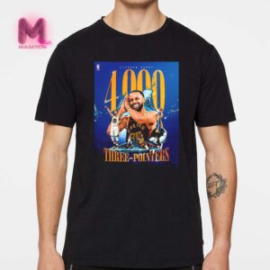 Stephen Curry Golden State Warriors 4000 Three Pointers NBA Unisex T-Shirt