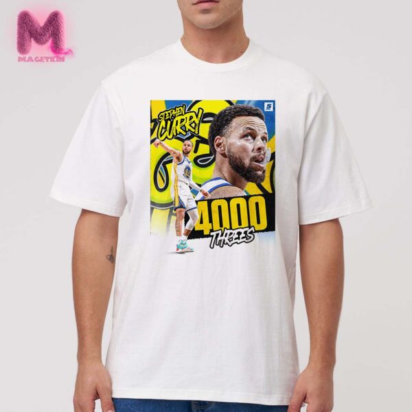 The Greast Shooter To Ever Pick Up A Basketball. 4000 Threes For Stephen Curry Unisex T-Shirt