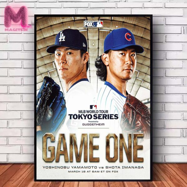 Yoshinobu Yamamoto Vs Shota Imanaga Game One Of The MLB World Tour Tokyo Series On March 18 Home Decor Poster Canvas